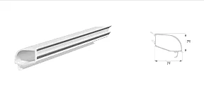 24 mm Çift Cam Çıta Profili