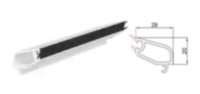 20 Mm Çift Cam Çıta Profili