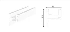 Pervazlı Kasa Profili (75mm)