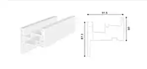 Pervazlı Kayıtlı Kasa Profili (75mm)