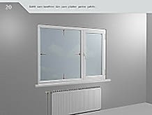 Sabit cam tarafının tüm cam çıtları yerine çakılır.