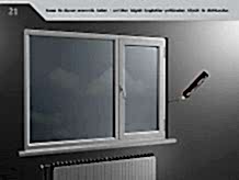 Kasa ile duvar arasında kalan 1 cm'den büyük boşluklar poliüretan köpük ile doldurulur.